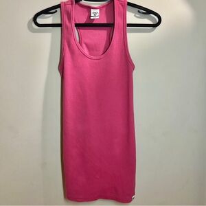 Aritzia TNA Pink Racerback Ribbed Tank Top